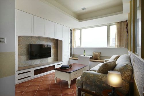 70平米美式乡村风格装修 温馨舒服的空间客厅设计