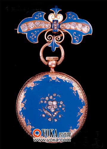 维多利亚女皇最喜欢的一只百达翡丽珐琅怀表，这只表陪伴了她半生的时光