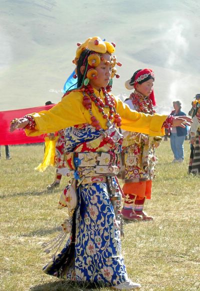 藏族服饰,传统,配饰,民俗
